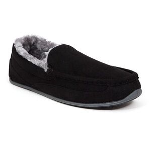 Deer Stags Unisex Spun Microsuede Slipper in Black